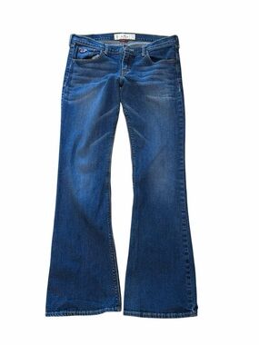 Hollister Cali Flare Low Rise Jeans Size 9R Medium Wash Y2K